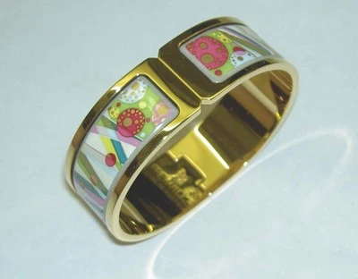 Brazalete FREY WILLE Sinfonía Floral PRIMER AMOR 24K Esmalte Dominó Regina Cierre Nuevo en Caja Foto 1 de 4