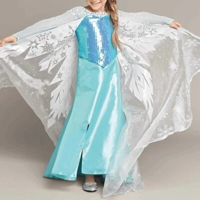 Disfraz de Elsa Persiguiendo Luciérnagas Disney Frozen Ultimate Talla 7/8 Vestido Largo Foto 1 de 4