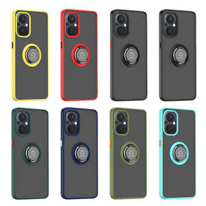 For Oppo A17 A16K A54 A57 A58 A74 5G Shockproof Ring Stand Hard Phone Case Cover