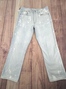 Pantalones de mezclilla Frame Le Piper Caribbean Spray pierna recta mujer 34 nuevos con etiquetas de Free People - Imagen 1 de 12