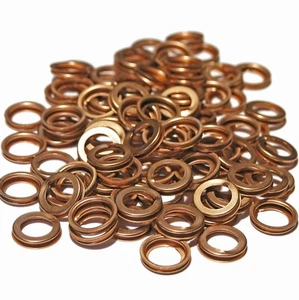 100 Oil Sump Washers to fit Nissan Micra Almera Navara 11026 01M02 - SW10Fx100 - Picture 1 of 4