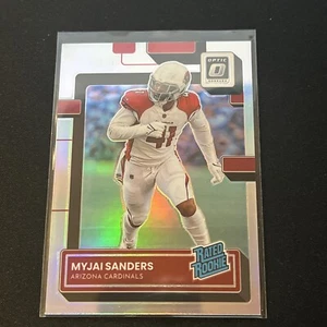 2022 Panini Donruss Optic Myjai Sanders Rated Rookie Silver Prizm RC Cardinals  - Picture 1 of 2