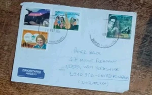Brazil - Cover w/4 Stamps to England - Used. - Picture 1 of 1