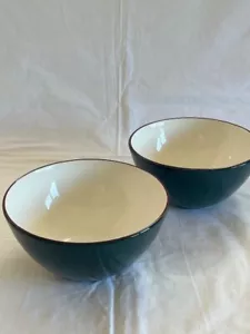 Pagnossin Treviso PGN3 Dark Green Maroon Ironstone TWO 6 1/4" cereal bowls - Picture 1 of 1