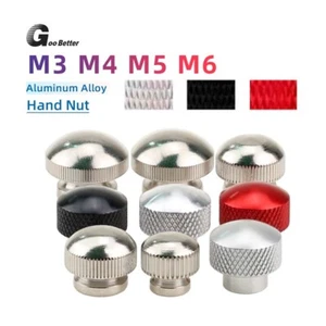 Aluminum Knurled Thumb Nuts High-type/Dome Head Hand Grip Knob Nuts M3 M4 M5 M6 - Picture 1 of 32