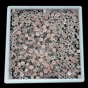 Natural Rose Quartz 290 Pcs 4mm Round Loose Untreated Cabochon Gemstones Lot