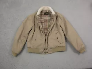 True Vintage Cooper Jacket Mens Small Brown Sherpa Bomber 70s Blanket Lined - Picture 1 of 20