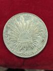 1859-Mo FH Mexico 8 Reales Silver Coin First Republic