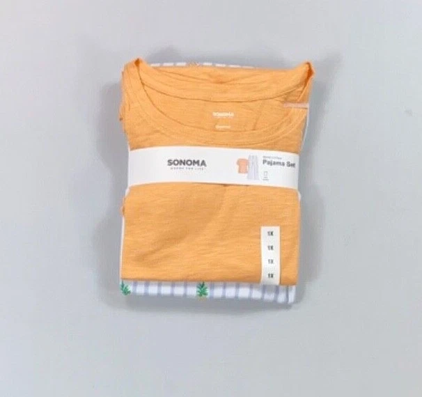 Conjunto de pijama para mujer Sonoma talla grande 2 piezas camisa pantalones ropa de dormir Foto 1 de 1