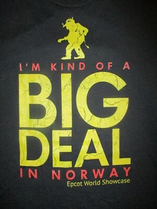 I'M KIND OF BIG DEAL IN NORWAY T SHIRT Disney World NWT Epcot World Showcase SM - Picture 1 of 4