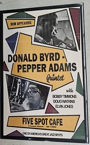 Donald Byrd und Pepper Adams Quintett Konzert Poster 11 x 17 gerahmt - Bild 1 von 2