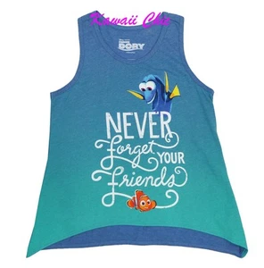 Disney Blue Finding Dory Nemo "Never Forget Your Friends" Shirt Girls Kids  - Picture 1 of 1