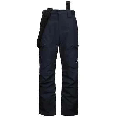 K1 KAPPA USA 6CENTO 622HZ US PANTALONI UOMO SCI NEVE TROUSER 321R2ZW 830 NAVY
