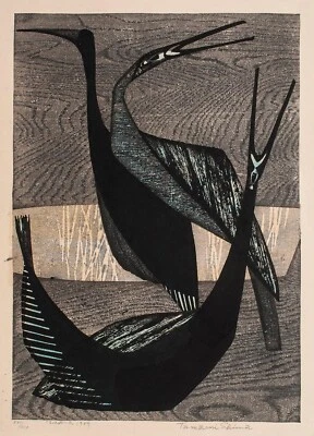 Bird-B : Tamami Shima : Archival Quality Art Print - Image 1 of 2