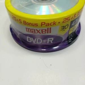 NEW Sealed 30 pack MAXELL DVD-R 4.7GB 8X 120 Minutes / 2 hours Data Video Music - Picture 1 of 5