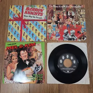 Christmas 7" LP Vinyl Bundle, Rockin Around The Christmas Tree, Barron Knights + - Imagen 1 de 6