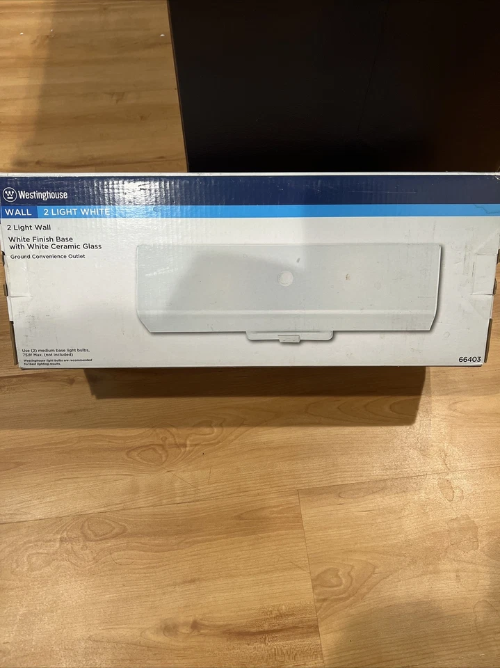 Accesorio de pared interior de dos luces con salida de conveniencia al suelo Foto 1 de 1