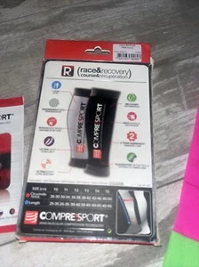 Compressport Compression Calf Sleeves (T4) Running, Cycling, Sports - Picture 1 of 4