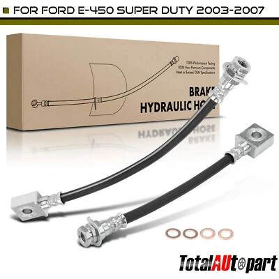Manguera hidráulica de freno trasera izquierda y derecha 2 piezas para Ford E-450 Super Duty 2003-2007 Foto 1 de 4