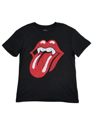 Camiseta Top The Rolling Stones Mujer Negra Labios Vampiro Halloween Foto 1 de 2