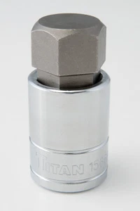 Titan 15668 1/2-Inch Drive x 7/8-Inch Hex Bit Socket Tools - Foto 1 di 1