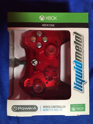 Xbox One Power A Wired Liquid Metal Controller Red [VERY RARE!] - Image 1 of 3