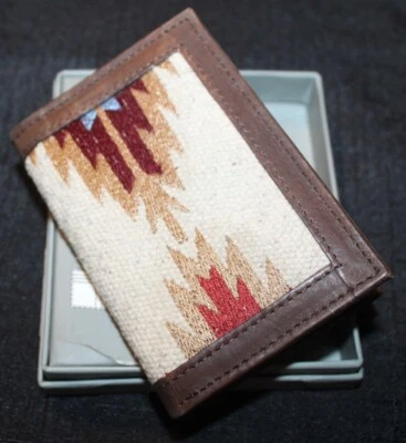 Nueva Cartera Nocona Top Grano Cuero Azteca Tri-Pliegue Foto 1 de 3