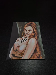 ACEO PRINT OF Original Art Drawing Women Female Nude - Picture 1 of 1