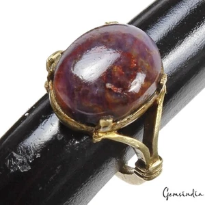 Anillo Ashtadhatu Mezcla Metal 8,20 gramos Estrella Rubí Gema Astrológico Ajustable Unisex - Imagen 1 de 7