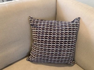Next Harvey Charcoal Grey And Navy Geometric Cushions, 2 Available - Picture 1 of 5