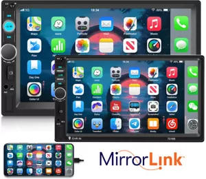 7" Double 2Din Car Stereo Radio Bluetooth USB AUX IN TF IOS/Android MP5 Player - Picture 1 of 27