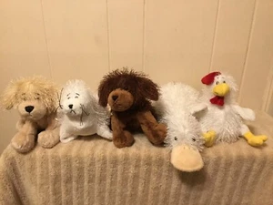 Webkinz Ganz Dogs Seal Rooster Platypus Plush Beanbags No Code - Picture 1 of 4