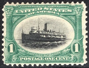US Stamp Scott #294, 1c, Pan-American Expo, Green, MLH, VF, SCV$16.00 - Picture 1 of 1