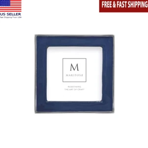 4X4 In Tabletop Enamel Photo Frame Handmade Recycled Aluminum Decorative Gift - Picture 1 of 6