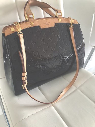 LOUIS VUITTON（LV） Louis Vuitton Monogram Vernis Brea GM Amarante Borsa a mano ampia aperta M91616 Grado A