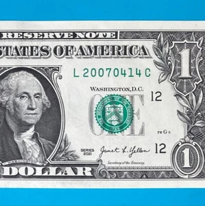 2007 April 14 (L 20070414 C) BIRTHDAY Note $1 One Dollar Bill - Picture 1 of 4