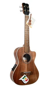 APC massiver Koa-Akazie Cutaway Tenor Ukulele mit Pickup - Picture 1 of 8