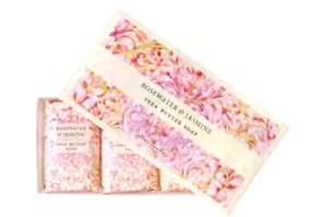 Greenwich Bay Trading Co. Shea Butter Soap 12.9 Ounce Rosewater & Jasmine 3 Pack - Picture 1 of 3