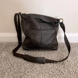 The SAK Iris Crossbody Bag Purse Dark Brown Leather Lined Pockets Clean - Picture 1 of 13