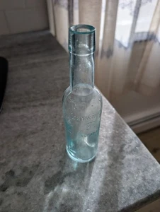 Botella redonda vintage, vidrio transparente, Larkin Co, Buffalo, en relieve 6" - Imagen 1 de 7