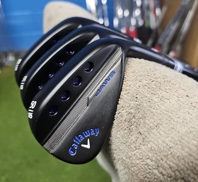 НАБОР ВЕДЖЕЙ CALLAWAY MD5 JAWS BLACK NITRIDE 3 50-54-58 ВЫРОВНЕННЫЙ ПО КОРЕШКУ ЧЕРНЫЙ PVD KBS - Изображение 1 из 4