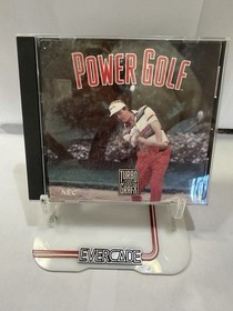 Power Golf (Turbo Grafx 16) HuCard, Case, & Manual - Tested/working