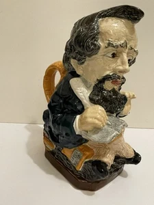 Vintage Charles Dickens Toby Jug Ceramic Pitcher/Mug Made In England Burleigh - Picture 1 of 10