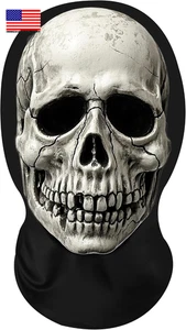 Skull Mask Print Spandex Veil Headscarf for Costume Parties & Dress Up ⭐️⭐️⭐️⭐️⭐ - Picture 1 of 8