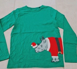 Mini Boden Fun Appliqué Long SLEEVE COTTON TOP AGE 11-12 YEARS BRAND NEW G6 - Imagen 1 de 3