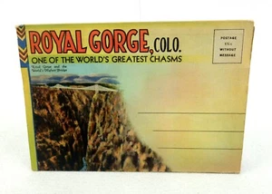 Royal Gorge Colorado ausklappbares Postkartenbuch, Vintage Sammelbilder, PCB07 - Bild 1 von 8