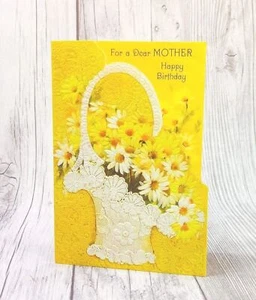 Mother Happy Birthday Mom Greeting Card Wishes Daughter Son Gift for Her Vintage - Picture 1 of 8