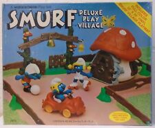 Smurf Deluxe Play Village Schleich Wallace Berrie 1983 Vintage SEALED! RARE!