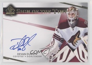 2014-15 SP Authentic Sign of the Times Devan Dubnyk #SOTT-DD Auto