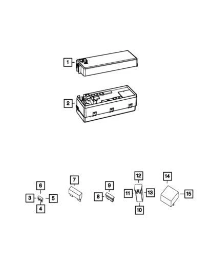 Cubierta central de distribución de energía genuina Mopar 2011-2015 Dodge Charger 68172195AA Foto 1 de 1